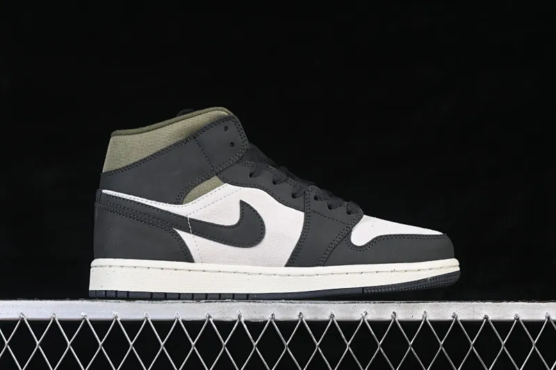 All categories Air Jordan Jordan series basketball shoes Air Jordan 1 Mid Air Jordan 1 Mid AJ1 Joe 1 olive green Chinese culture and leisure sneakers HV4091-102